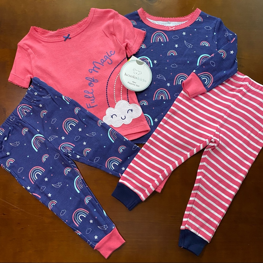 NWT Koala Baby 4-Piece Pajama Set size 12 Months